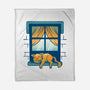 Relax On Window-None-Fleece-Blanket-FunkVampire