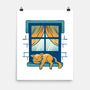 Relax On Window-None-Matte-Poster-FunkVampire