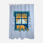 Relax On Window-None-Polyester-Shower Curtain-FunkVampire