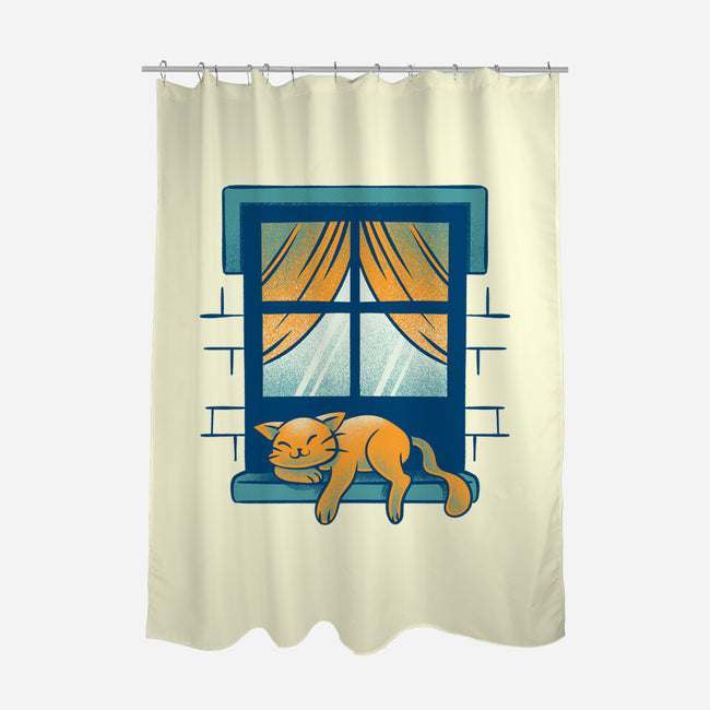 Relax On Window-None-Polyester-Shower Curtain-FunkVampire