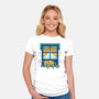 Relax On Window-Womens-Fitted-Tee-FunkVampire