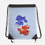 Fire And Water Dragons-None-Drawstring-Bag-FunkVampire