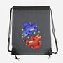 Fire And Water Dragons-None-Drawstring-Bag-FunkVampire