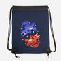 Fire And Water Dragons-None-Drawstring-Bag-FunkVampire