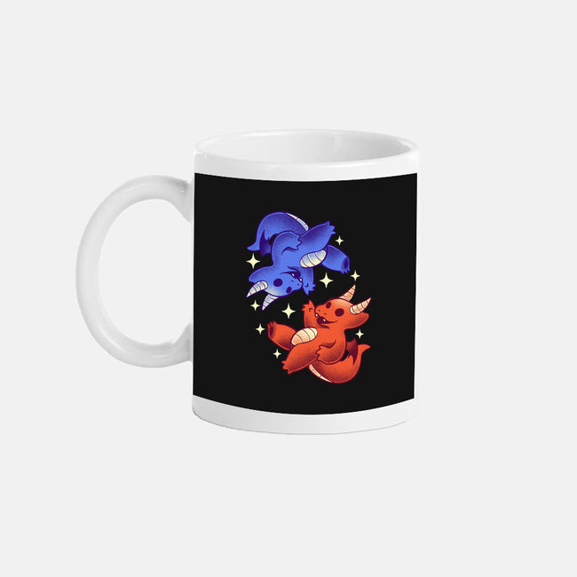 Fire And Water Dragons-None-Mug-Drinkware-FunkVampire