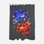 Fire And Water Dragons-None-Polyester-Shower Curtain-FunkVampire