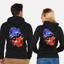 Fire And Water Dragons-Unisex-Zip-Up-Sweatshirt-FunkVampire