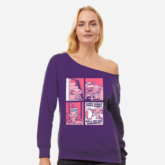 Ask An Axolotl-Womens-Off Shoulder-Sweatshirt-estudiofitas