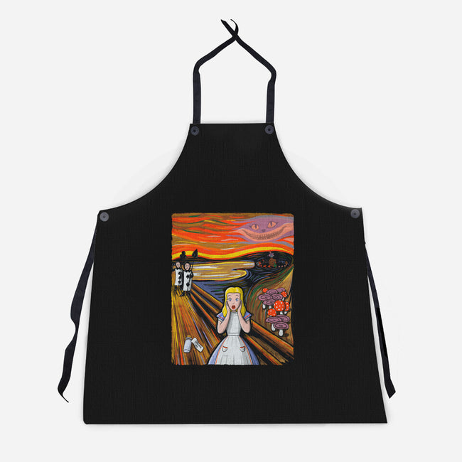 Alice In Screamland-Unisex-Kitchen-Apron-NMdesign