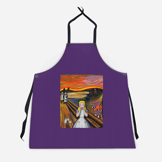 Alice In Screamland-Unisex-Kitchen-Apron-NMdesign