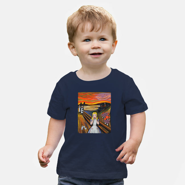 Alice In Screamland-Baby-Basic-Tee-NMdesign