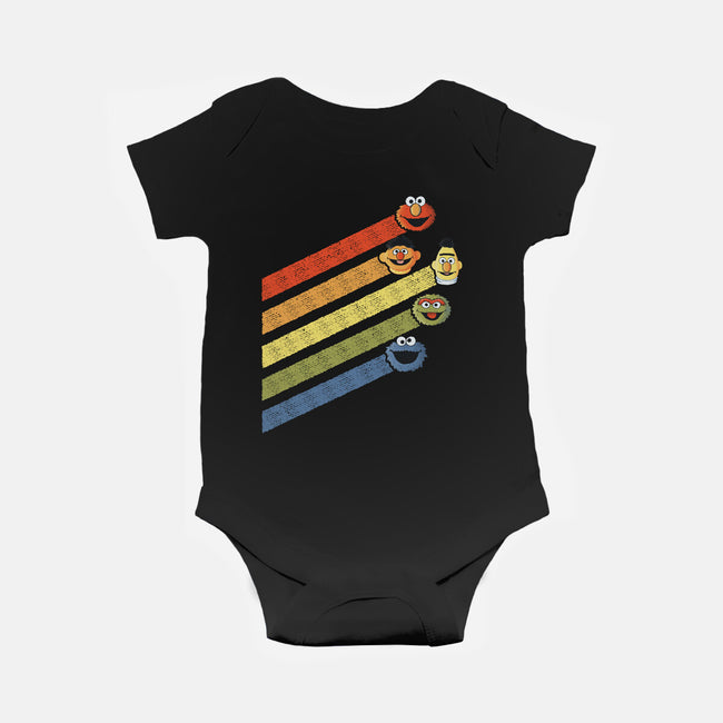 Retro Sesame-Baby-Basic-Onesie-NMdesign