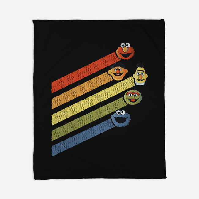 Retro Sesame-None-Fleece-Blanket-NMdesign