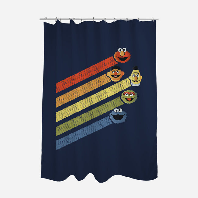 Retro Sesame-None-Polyester-Shower Curtain-NMdesign