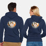 The Meow Lovers-Unisex-Zip-Up-Sweatshirt-Freecheese