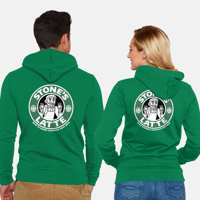 Stonebucks Latte-Unisex-Zip-Up-Sweatshirt-naomori