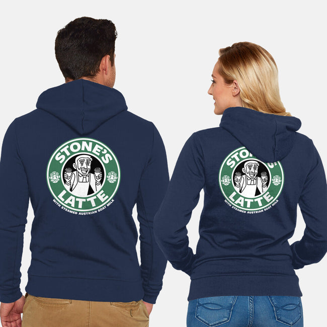 Stonebucks Latte-Unisex-Zip-Up-Sweatshirt-naomori