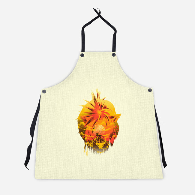 Flaming Tail Specimen-Unisex-Kitchen-Apron-hypertwenty