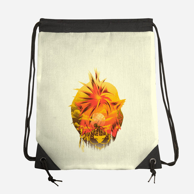 Flaming Tail Specimen-None-Drawstring-Bag-hypertwenty