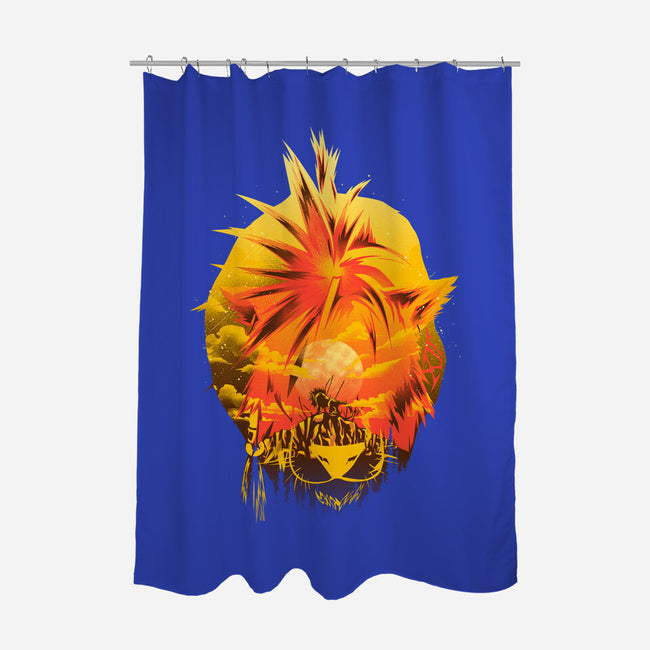 Flaming Tail Specimen-None-Polyester-Shower Curtain-hypertwenty