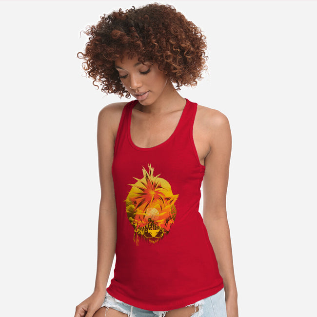 Flaming Tail Specimen-Womens-Racerback-Tank-hypertwenty