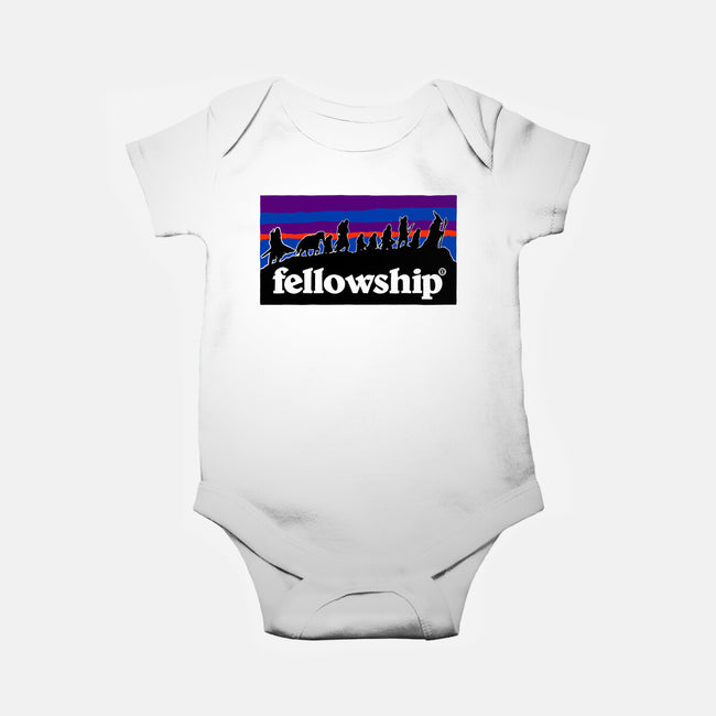 The Fellowship Badge-Baby-Basic-Onesie-momma_gorilla