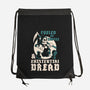 Fueled By Coffee And Existential Dread-None-Drawstring-Bag-Nemons