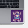 I Will Handle It-None-Glossy-Sticker-Arigatees