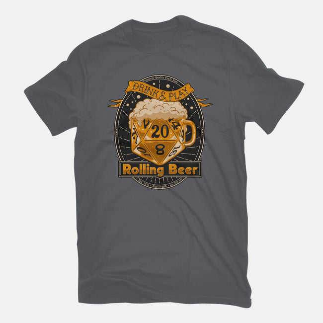 Rolling Beer-Unisex-Basic-Tee-Getsousa!