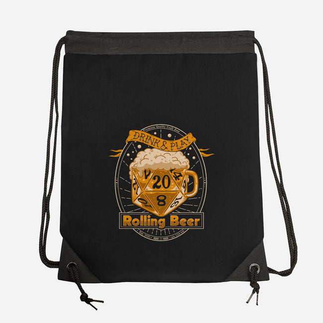 Rolling Beer-None-Drawstring-Bag-Getsousa!