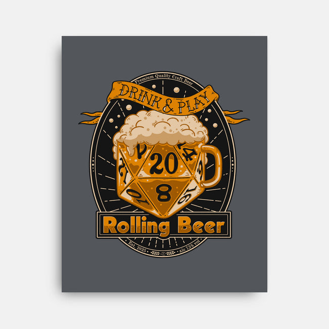 Rolling Beer-None-Stretched-Canvas-Getsousa!