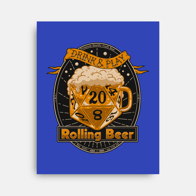 Rolling Beer-None-Stretched-Canvas-Getsousa!