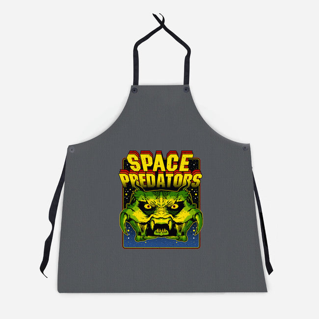 Space Predator-Unisex-Kitchen-Apron-demonigote