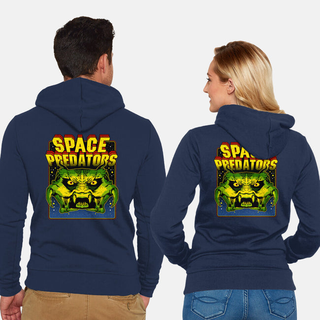 Space Predator-Unisex-Zip-Up-Sweatshirt-demonigote