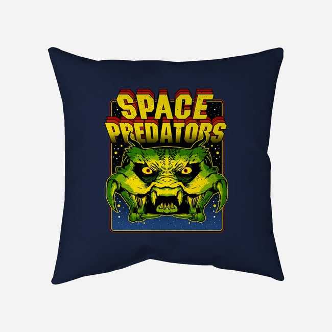 Space Predator-None-Removable Cover w Insert-Throw Pillow-demonigote