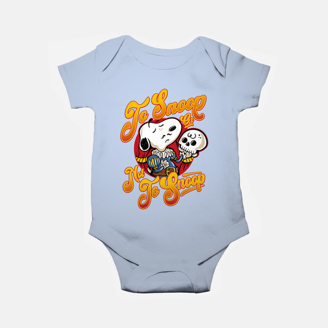 To Snoop Or Not-Baby-Basic-Onesie-demonigote