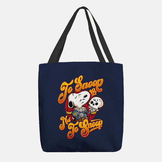 To Snoop Or Not-None-Basic Tote-Bag-demonigote