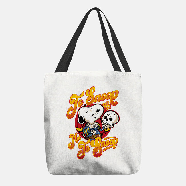 To Snoop Or Not-None-Basic Tote-Bag-demonigote