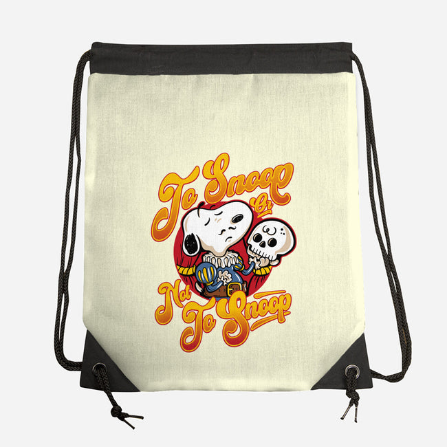 To Snoop Or Not-None-Drawstring-Bag-demonigote