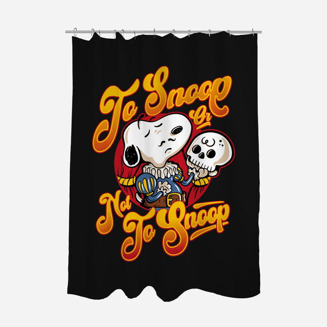 To Snoop Or Not-None-Polyester-Shower Curtain-demonigote