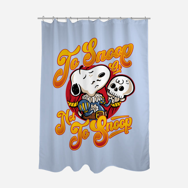 To Snoop Or Not-None-Polyester-Shower Curtain-demonigote