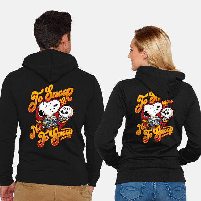 To Snoop Or Not-Unisex-Zip-Up-Sweatshirt-demonigote