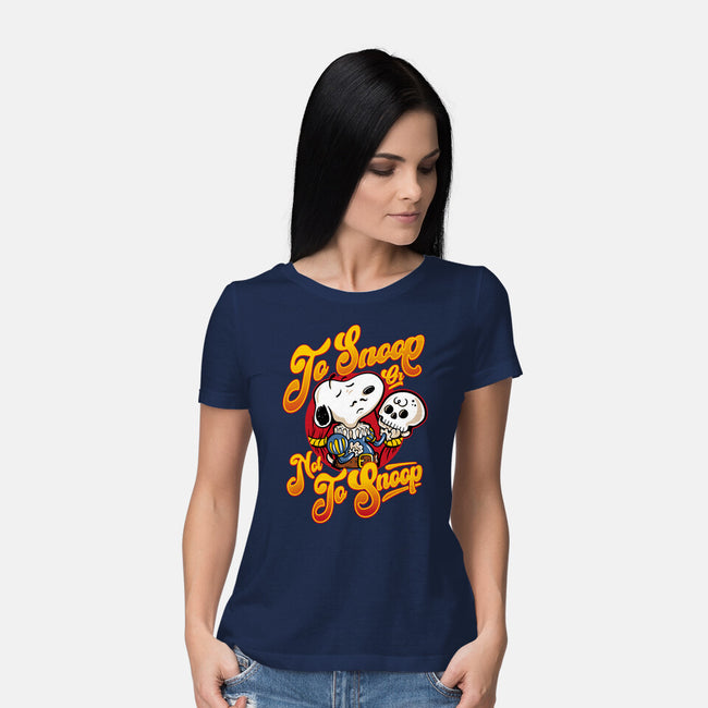 To Snoop Or Not-Womens-Basic-Tee-demonigote