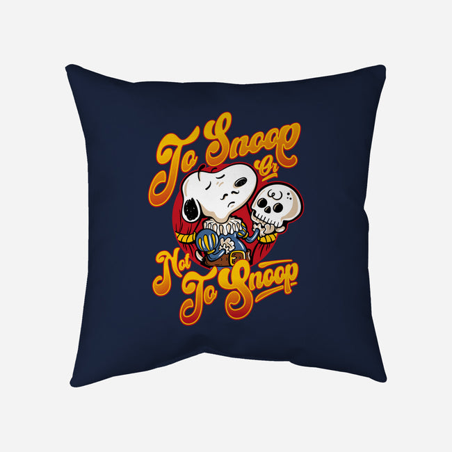 To Snoop Or Not-None-Removable Cover w Insert-Throw Pillow-demonigote