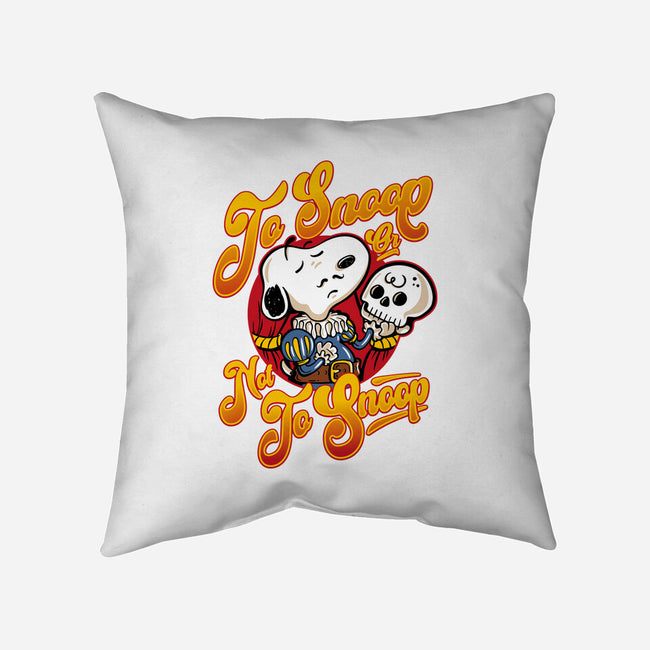 To Snoop Or Not-None-Removable Cover w Insert-Throw Pillow-demonigote