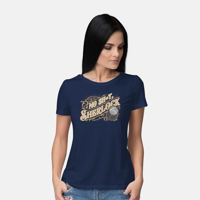 Book Detective Quote-Womens-Basic-Tee-Studio Mootant