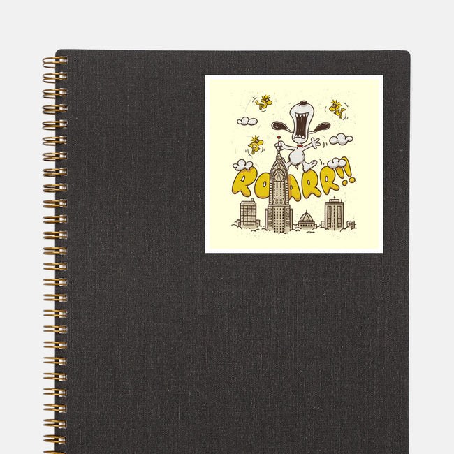 Beagle Kong-None-Glossy-Sticker-Getsousa!