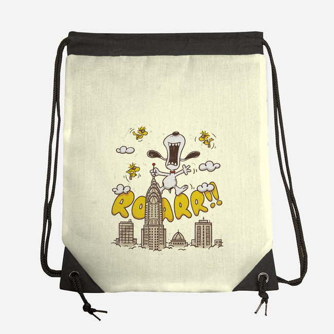 Beagle Kong-None-Drawstring-Bag-Getsousa!