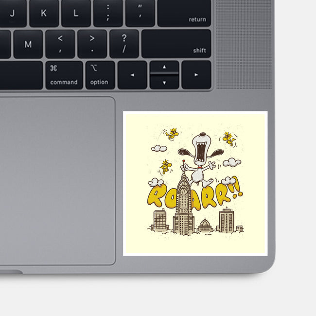 Beagle Kong-None-Glossy-Sticker-Getsousa!