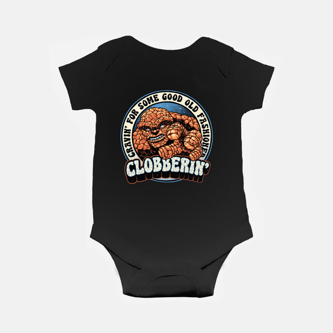 Good Old Clobberin-Baby-Basic-Onesie-momma_gorilla